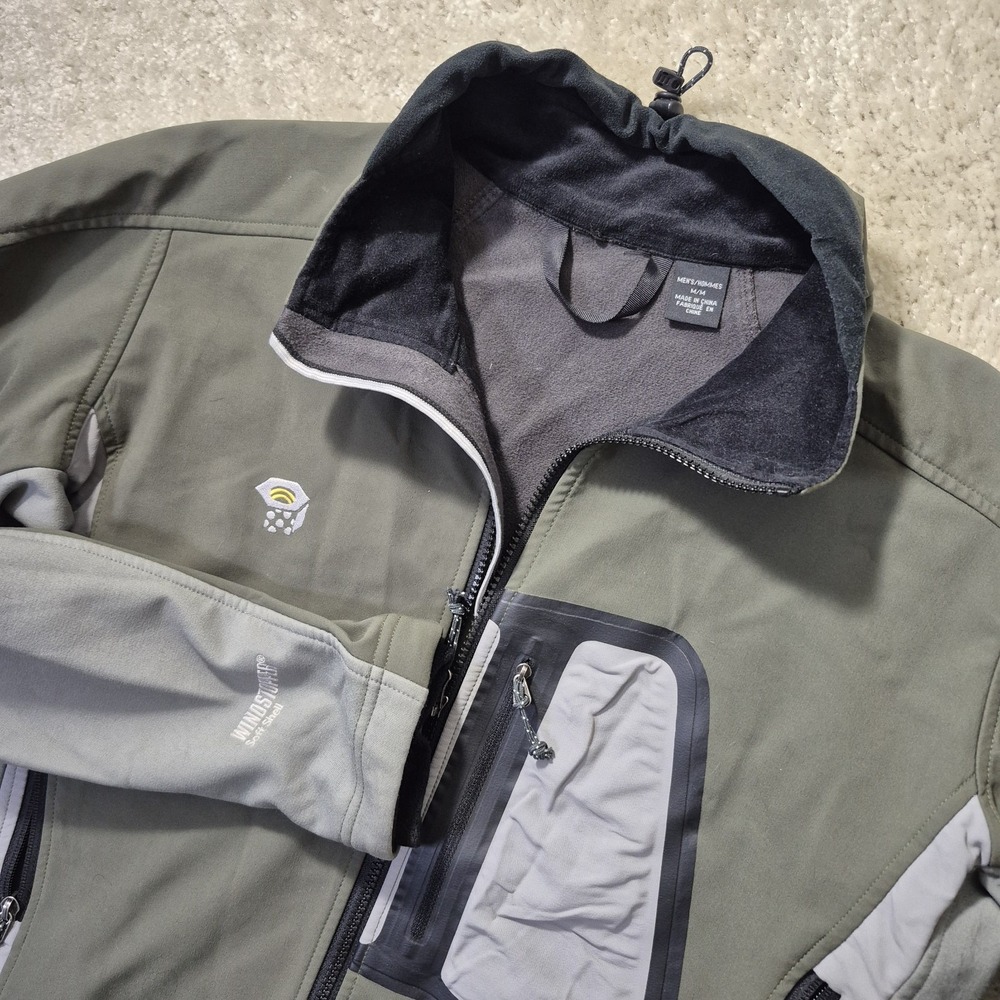 Mountain Hardware Alchemy Jacket Mens Medium Green Softshell Windstopper Outdoor